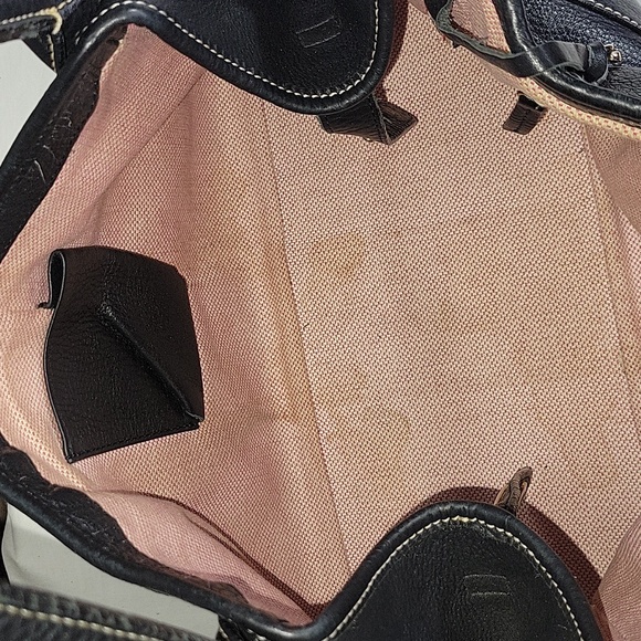 Dooney & Bourke Black Pebble Leather Shoulder Bag - Picture 8 of 15